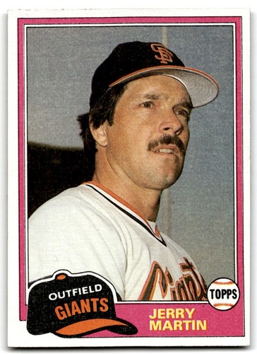 Jerry Martin #798 1981 Topps Traded card