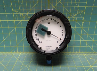 Ashcroft 4.5'' Test Gauge 30-0 IMV 9/16-18 UNF 3A Lower Connect 451279SS46L