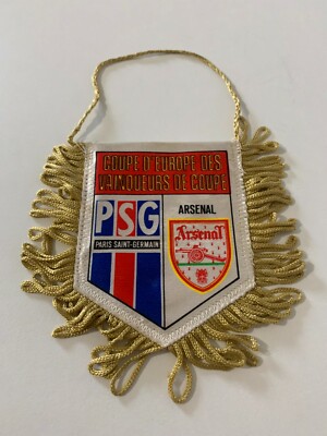 FANION PSG PARIS Saint Germain vintage football foot pennant gagliardetto EUR 30,90 - FR