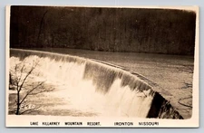 RPPC Dam Lake Killarney Mountain Resort Ironton Missouri Real Photo P702