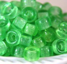 Rondell Pony, Crow Beads, 9mm, 3.5mm Hole, Mint Green, Czech, 20 Pcs, 110