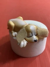 Vintage Miniature Pound Puppy with cloth Ears & PVC, SO ADORABLE!!!