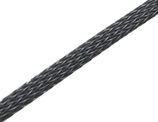 10ft (3m) PTN0.50PG 1/2" (0.5") Platinum Gray PET Braided Expandable Sleeving