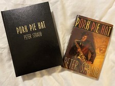Pork Pie Hat SIGNED by PETER STRAUB, RARE Remarque by Jill Bauman Lettered 1/52