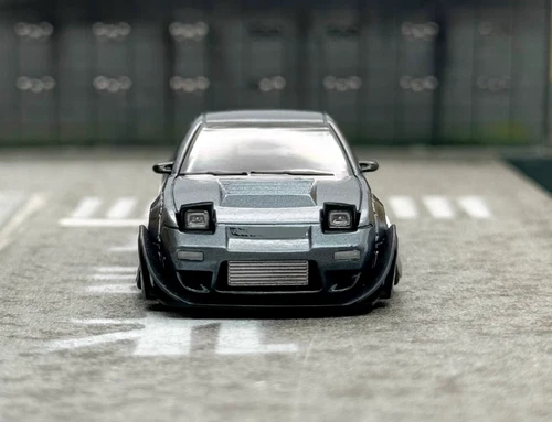 MT 1:64 JDM Gray Silvia S13 180SX Rocket Bunny Model Diecast Metal Car - Picture 7 of 18