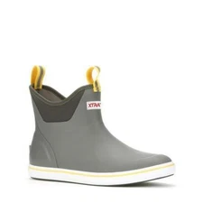 Xtratuf Men's 6 Inch Ankle Deck Boot - Gray/Yellow
