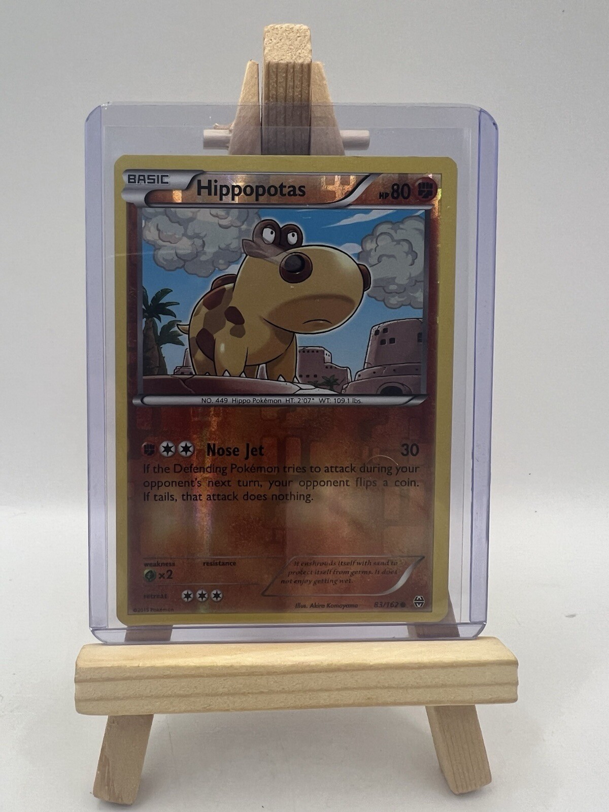 Hippopotas 83/162 Reverse Holo Pokémon Breakthrough Common 2015