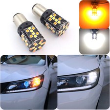 2pcs No Hyper Flash 1157 Switchback Led Amber White Front Turn Signal Light Bulb 2pcs No Hyper Flash 1157 Switchback Led Amber White Front Turn Signal Light Bulb