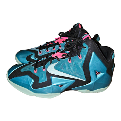 Size 10.5 - Nike LeBron 11 South Beach 2014 616175-330  display picture 2