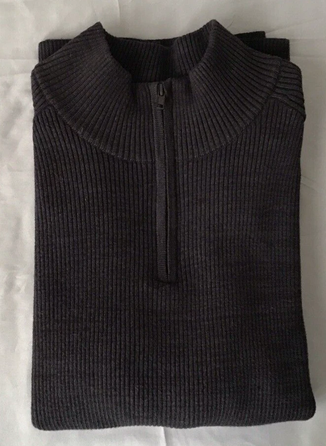 Suéter Vince Camuto Para Hombre Cuarto Cremallera Cuello Simutado Foto 2 de 4