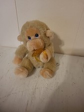 VTG Russ Berrie 6  Plush Chee Chee Baby Monkey Pacifier Stuffed Animal Toy