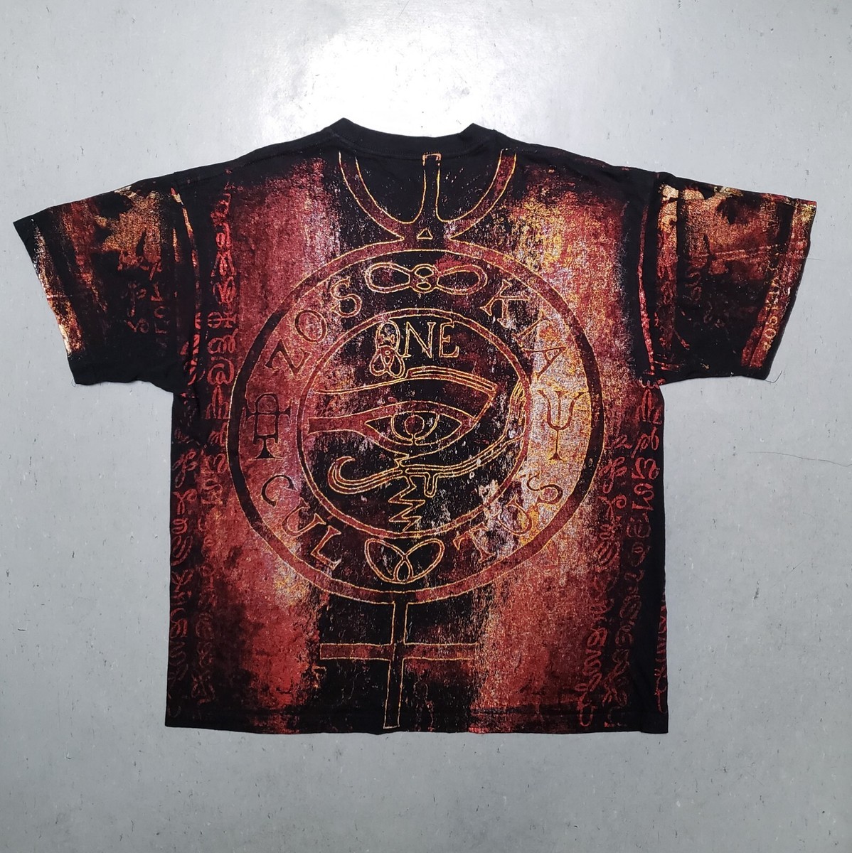 Vtg BEHEMOTH Tshirt Zos Kia Cultus Here and Beyond All Over Print