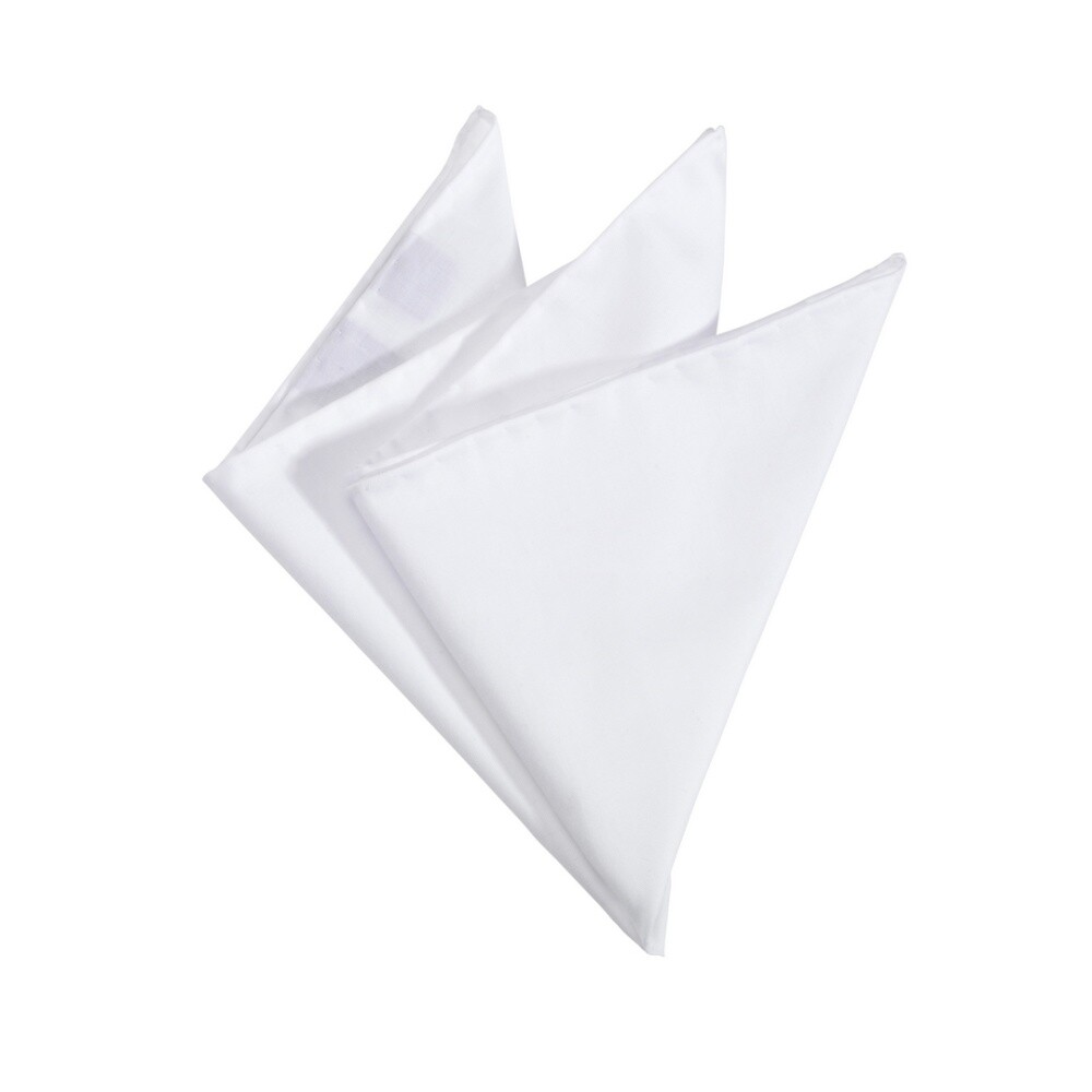 Olymp Men Pocket Square White Solid 369131 00