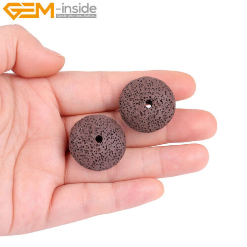White Yellow Red Volcanic Sponge Lava Disc Beads For Jewelry Making 15” 27mm - Picture 71 of 86