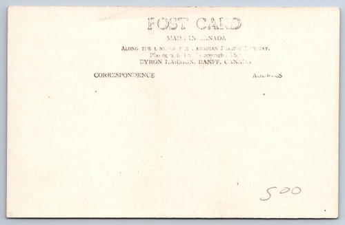 Lake Louise, Banff Alberta Canada, Byron Harmon Real Photo RPPC Postcard #108 - Picture 2 of 2