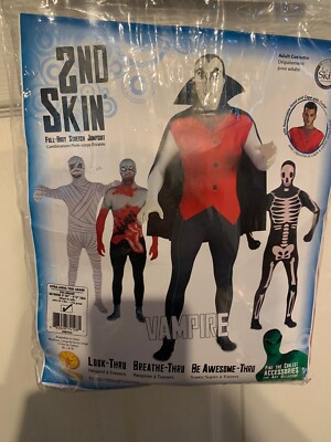 New Rubies 2nd Skin Vampire Costume Full Body Suit Adult Size