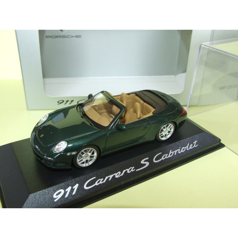 Porsche 911 carrera s cabriolet 997 green minichamps 1 43 Porsche 911 carrera s cabriolet 997 green minichamps 1 43