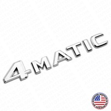 99-14 Mercedes 4 Matic Emblem 3d Trunk Logo Letter Sport Badge Amg - Oem Chrome