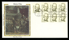 HENRY CLAY WORKED TO PRESERVE UNION DURING CIVIL WAR  1983 COLORANO  CACHET FDC