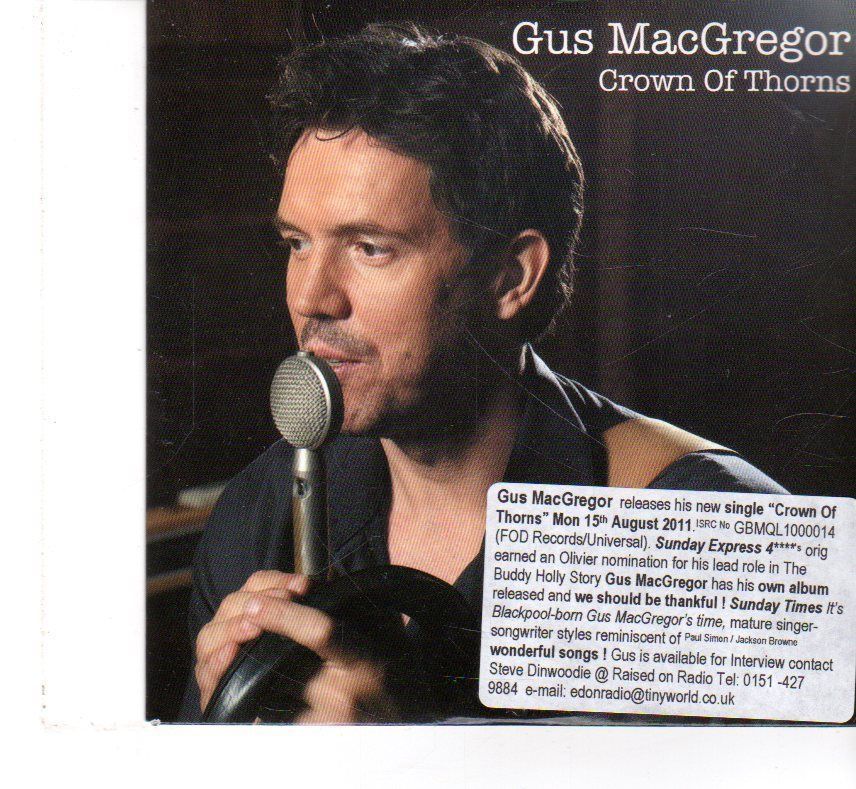 (FT200) Gus MacGregor, Crown Of Thorns - 2011 DJ CD
