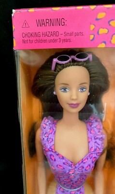 Barbie FLORIDA TERESA Vacation Doll Purple Swimsuit 1998 Mattel