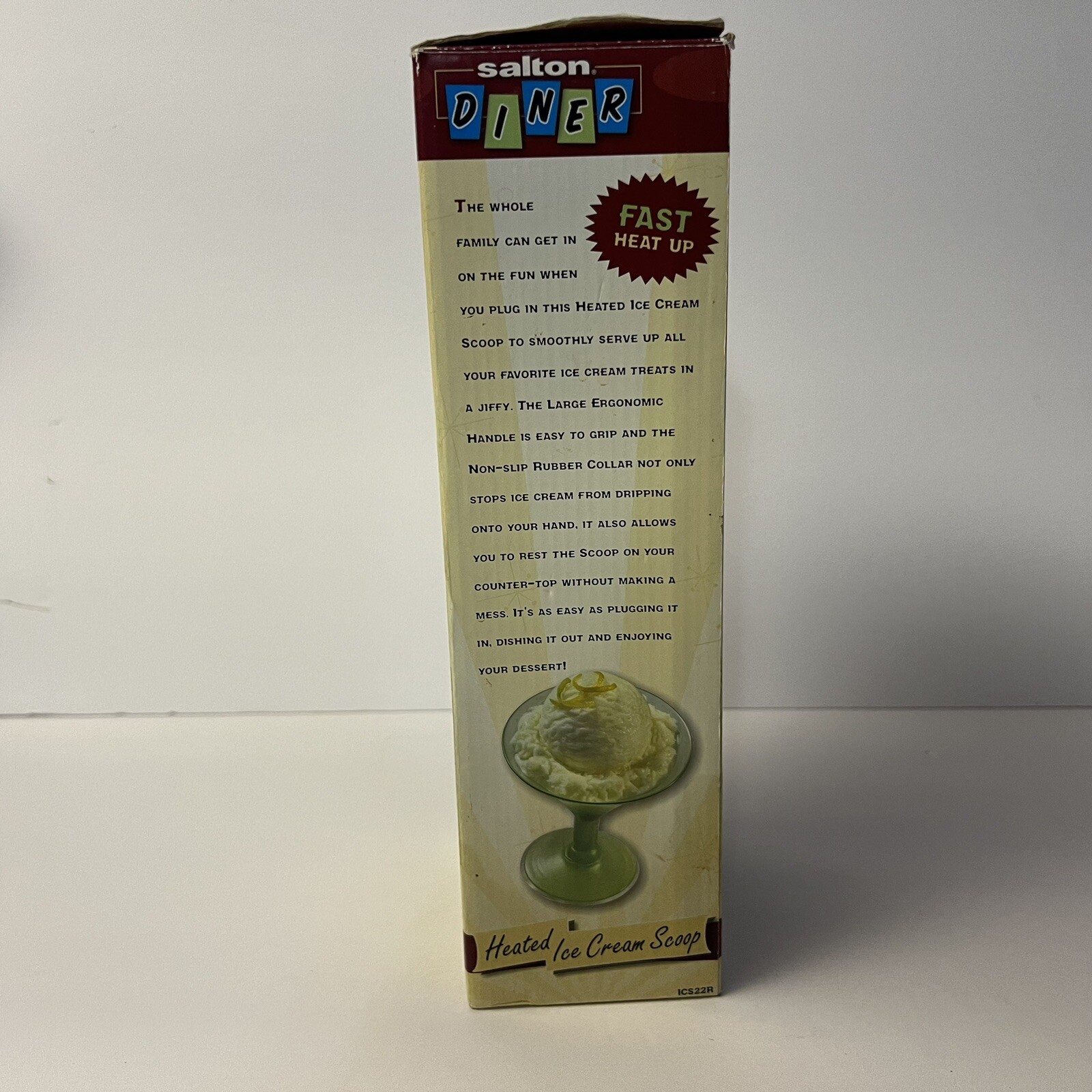 SALTON ICS22 HEATED ELECTRIC ICE CREAM SCOOP RED eBay