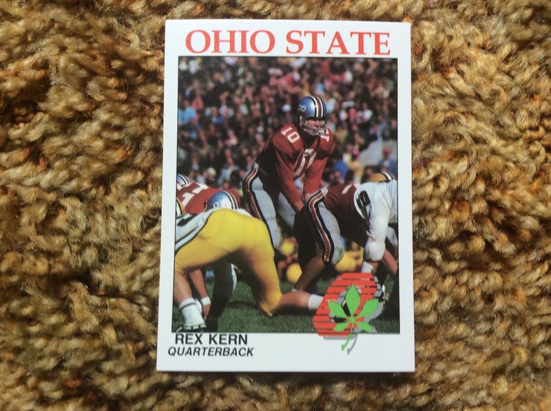 Ohio State University Football Card QB Rex Kern Mint   Go Bucks
