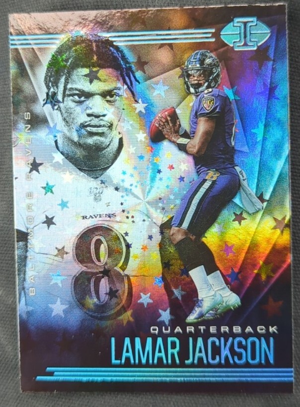 Lamar Jackson 2020 Panini Illusions Trophy Collection Starlight #3 SP