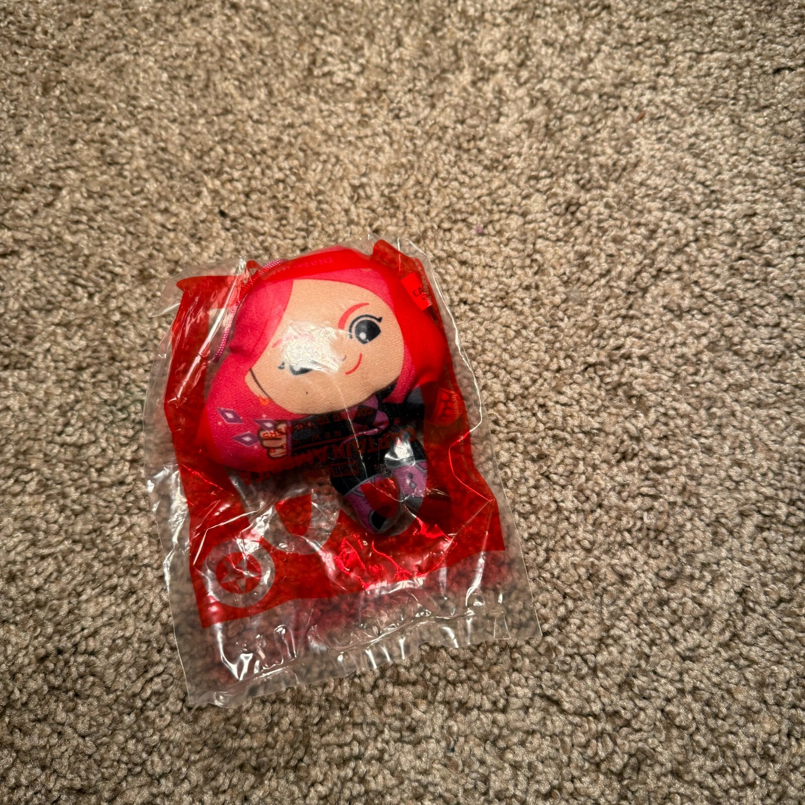 2024 McDonald's Marvel Captain America Happy Meal Diamondback Plush Keychain Toy