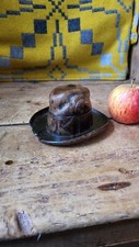 A Charming Carved Wood Blackforest Inkwell Hat