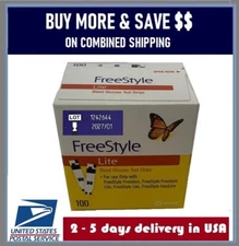 FreeStyles Lite Blood Glucose Test Strips 100ct Exp.Date Apr-27