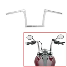 10" Rise 1-1/4" Fat Ape Hanger Handlebar Fit For Harley Softail Fat Boy 18-24