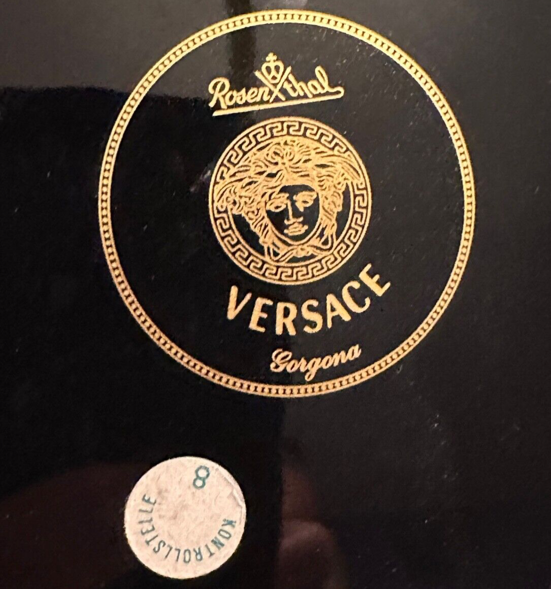 Versace Ashtray Cigar Medusa Black Vintage Gift Rosenthal Large