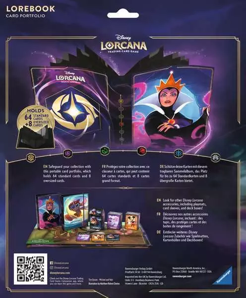 Disney Lorcana TCG: Evil Queen Lorebook Card Portfolio, Binder for Lorcana  cards | eBay