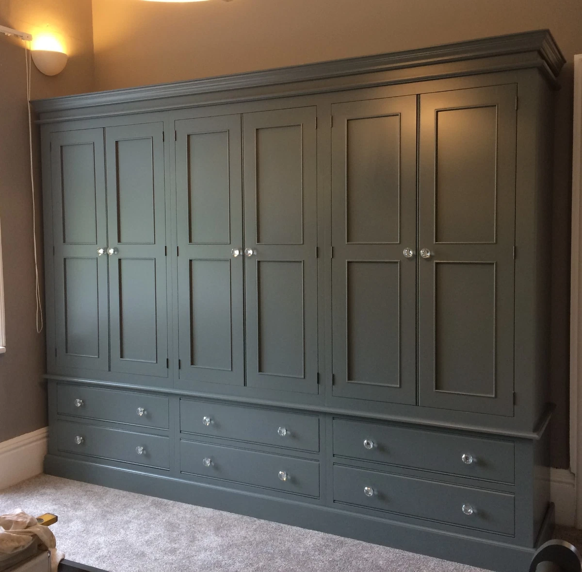 Grey 2024 painted wardrobes