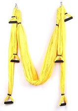 Aerial Yoga Swing Hammock Golden Yellow, With Six Handles 2.5m W x 1.5m L
