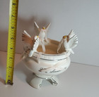 NORCREST Dove Bowl Footed Porcelain 25th ANNIVERSARY Silver Accents WHOLESALE — photo 7