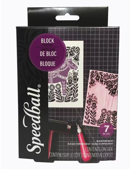Speedball Super Value Block Printing Starter Kit Item New