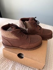 UGG ORIN WOOL LEATHER KIDS BOOTS TODDLER SIZE 12 . With Box.