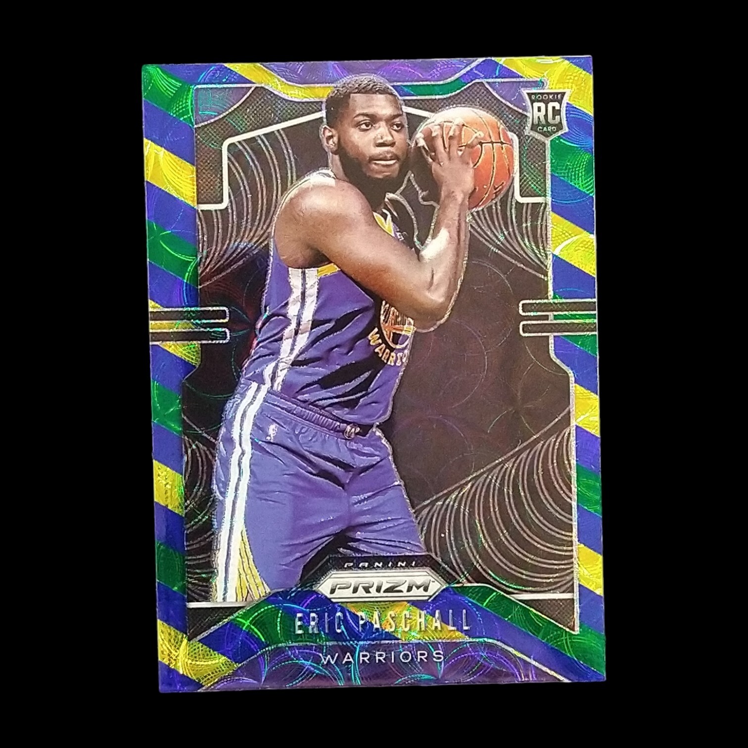 2019-20 Panini Prizm Choice Eric Paschall Blue Green Yellow Rookie