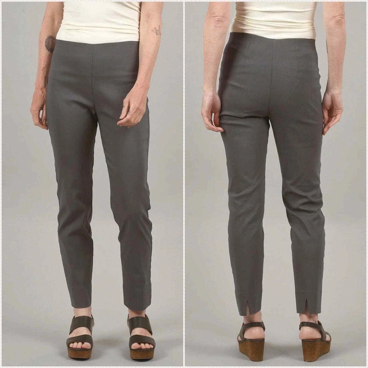 EQUESTRIAN Milo Pants Flat Front Pull On Women s Size Medium eBay