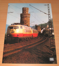 DB Br 103 Locomotive Électrique Deutsche Bahn Affiche En din A 1 D 80er Neuf 2