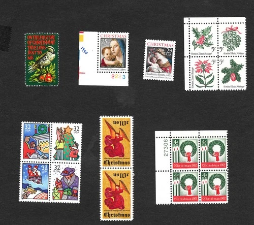 US Stamps  collection of  "Past Christmas Stamps": all M N/H