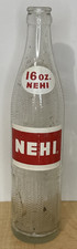 Vintage 1970s Nehi 16oz Half Quart Glass Bottle ACL