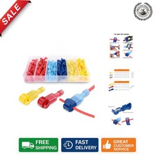 Complete 120 Pcs Electrical Connector Kit - T-Tap Terminals  Male Disconnects