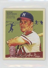2008 Upper Deck Goudey Mini Blue Back Eddie Mathews #102 HOF 2u3
