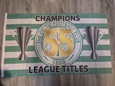 CELTIC FC  CHAMPIONS FLAG  55 TITLES