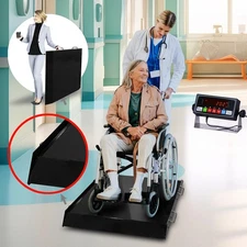 Prime Scales PS-WCS 36"x36" Wheelchair Medical Scale 1000lb w/ Reading Indicator