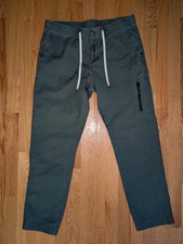 Vuori Ripstop Pants Womens Sz L Elastic Waist Zip Pockets Stretch VW401
