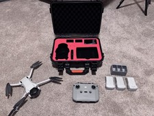 DJI Mini 3 Camera Drone with RC-N1 Controller with Hard Case Bundle and 3 Batts